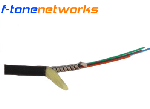LC/UPC 多模MM50/125 3.0mm一管双芯铠装防鼠咬光纤跳线